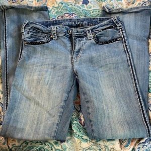 Cowgirl Tuff Bootcut Jeans with Cross Design